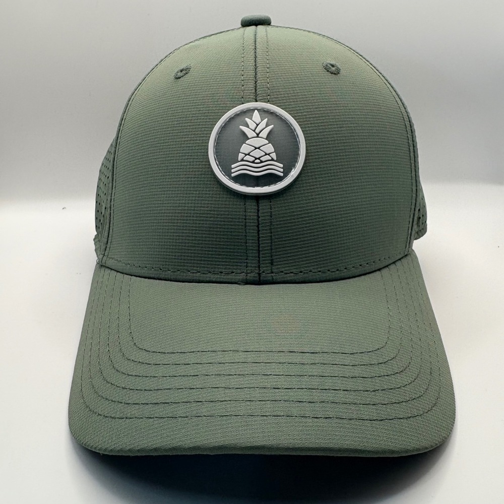 Chubbies The Forest Patch All Day Hat Green Pineapple Logo One Size